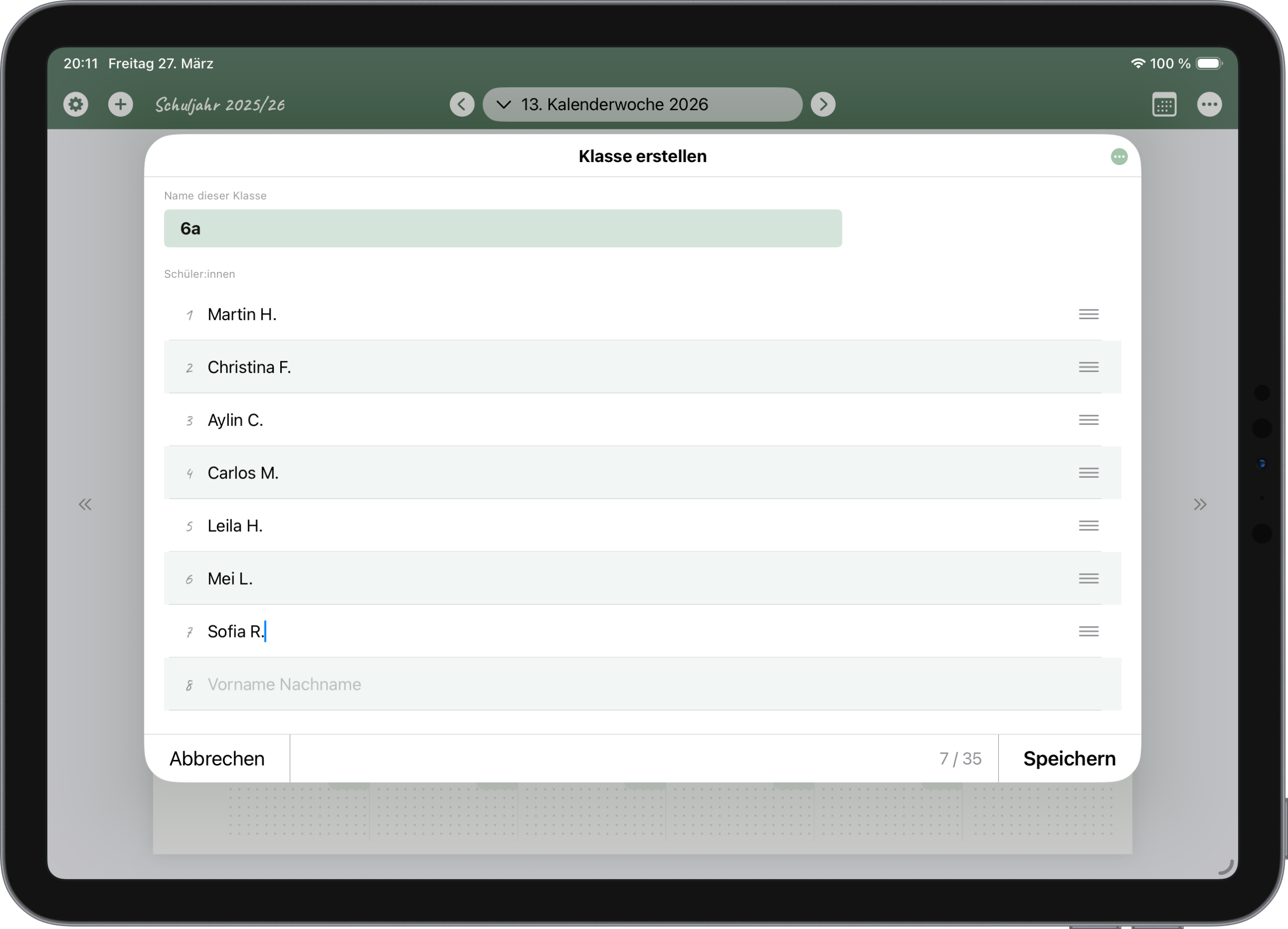 Lege Klassen mit bis zu 35 Schüler:innen an